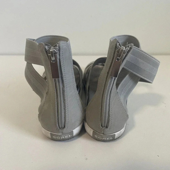 Sorel Out N' About Plus Strap Women's Zip Gladiator Sandals Gray Size 10 US - Picture 5 of 9
